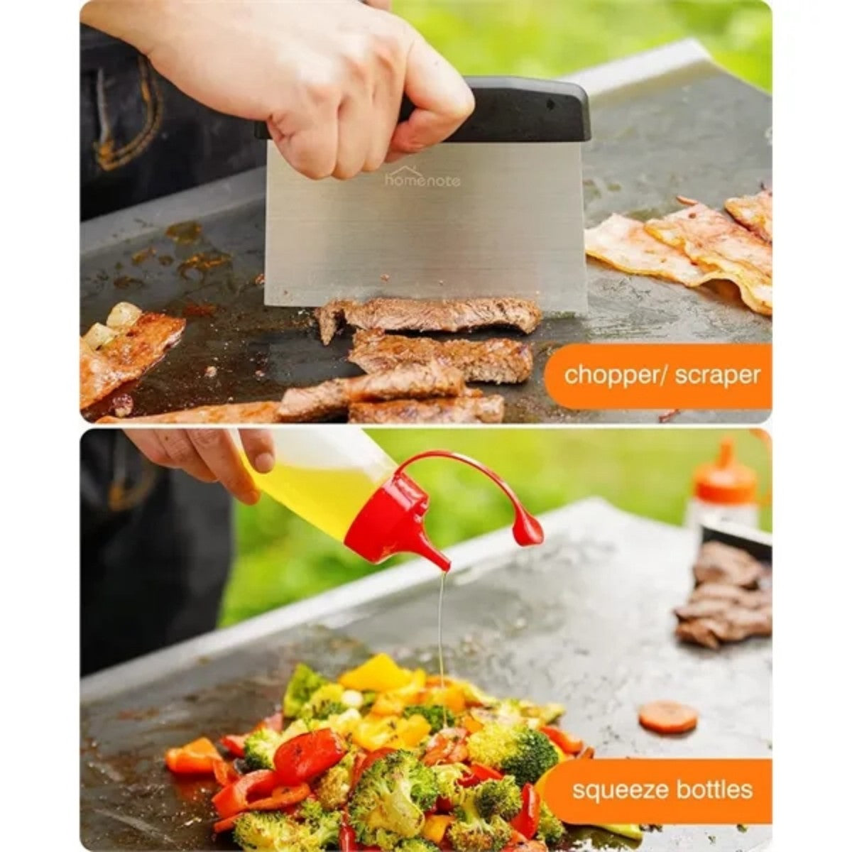 HUPSTL739 8 pcs Griddle Accessories Kit