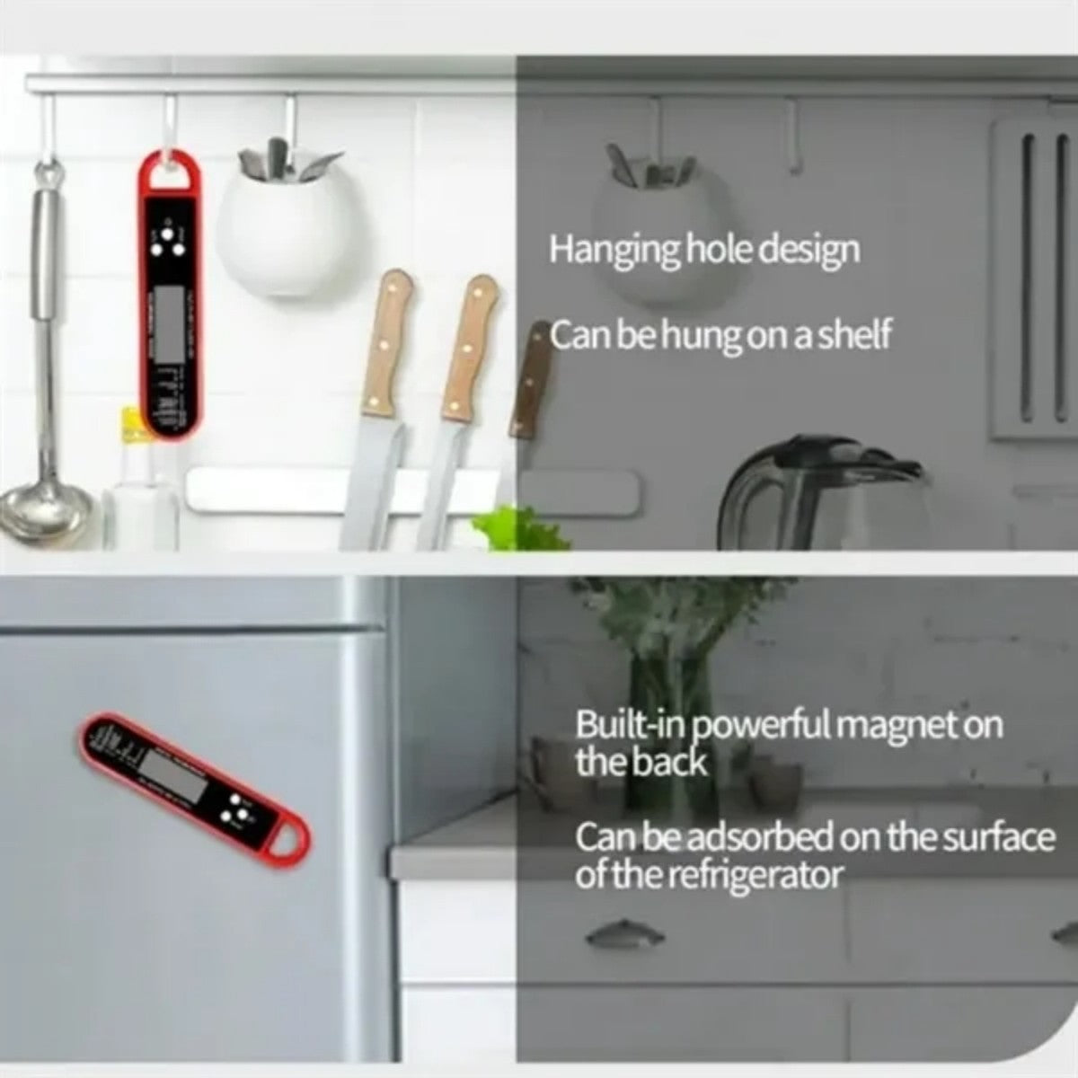 HUPSTL747 Digital Meat Thermometer with Large Display