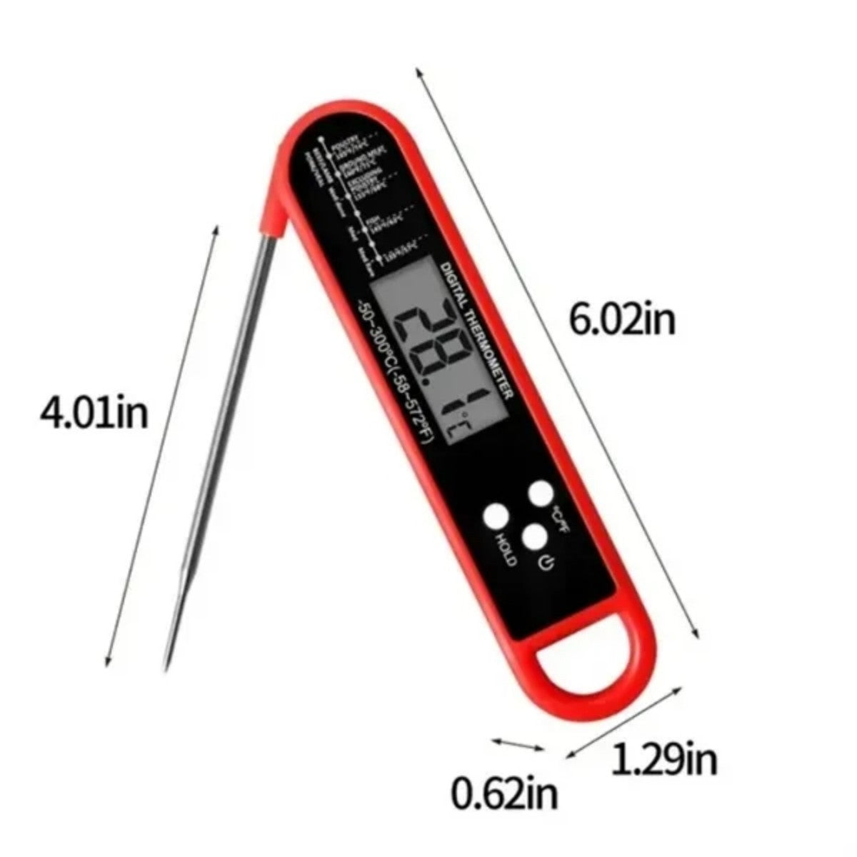 HUPSTL747 Digital Meat Thermometer with Large Display