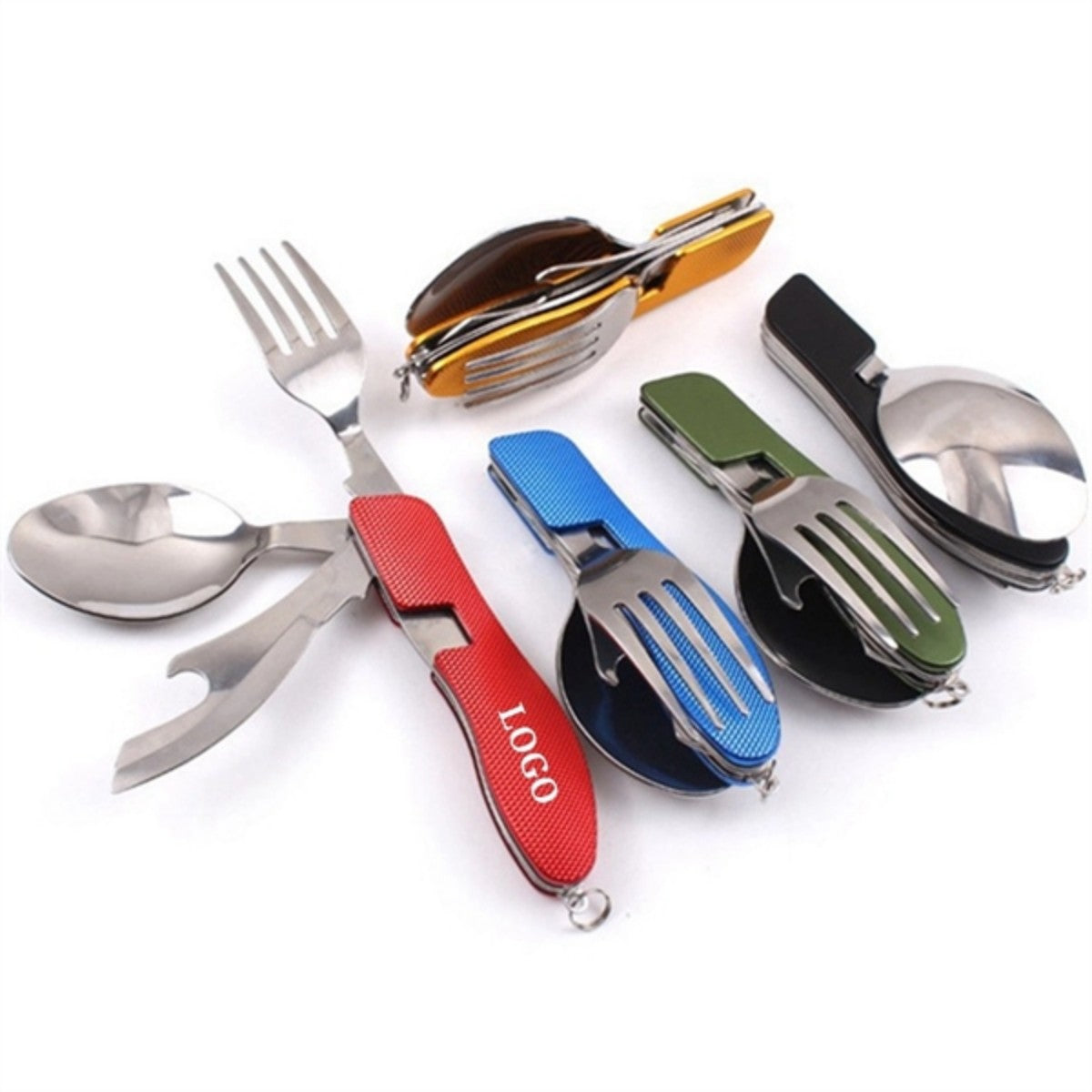 HUPSTL749 Multi-function stainless steel foldable fork spoon knife