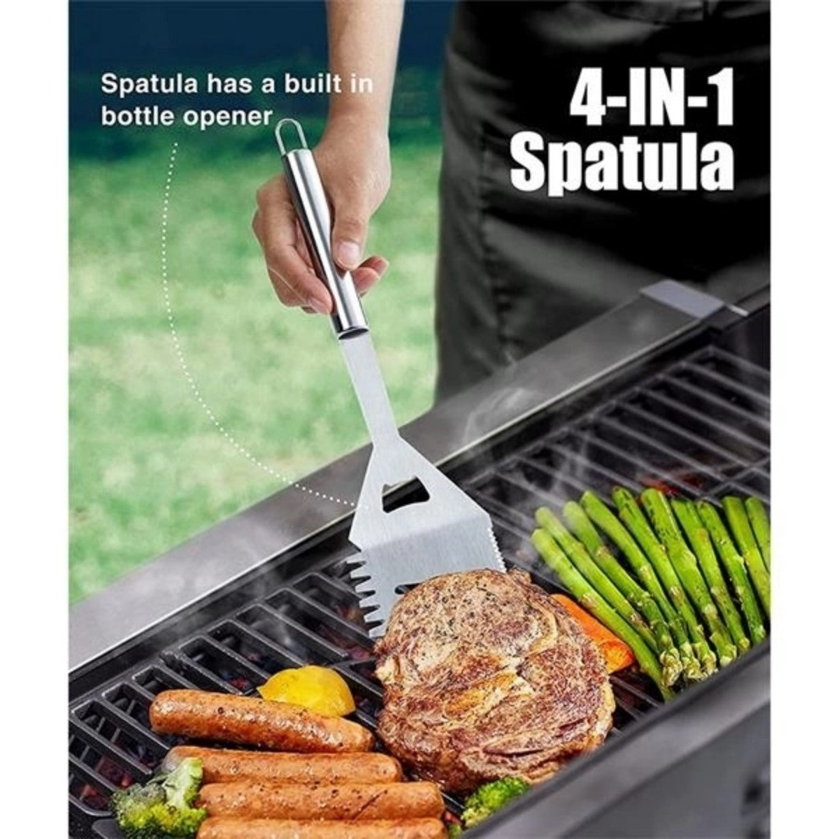 HUPSTL752 Bbq Grill Accessories With Storage Apron