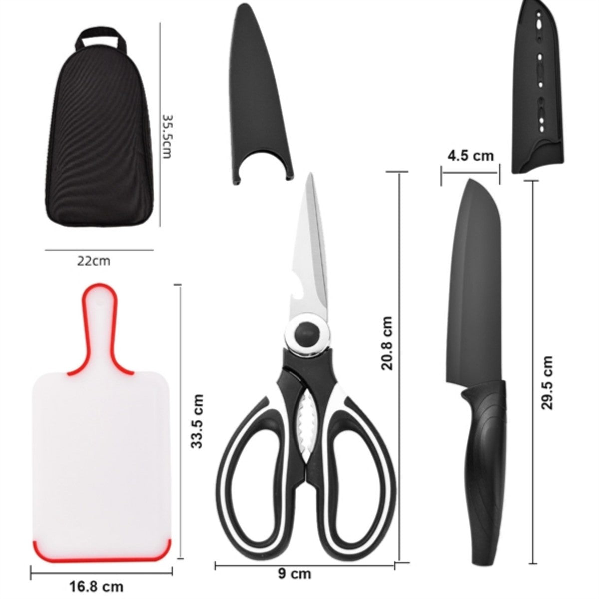 HUPSTL754 8pcs Camp Cooking Utensil Set