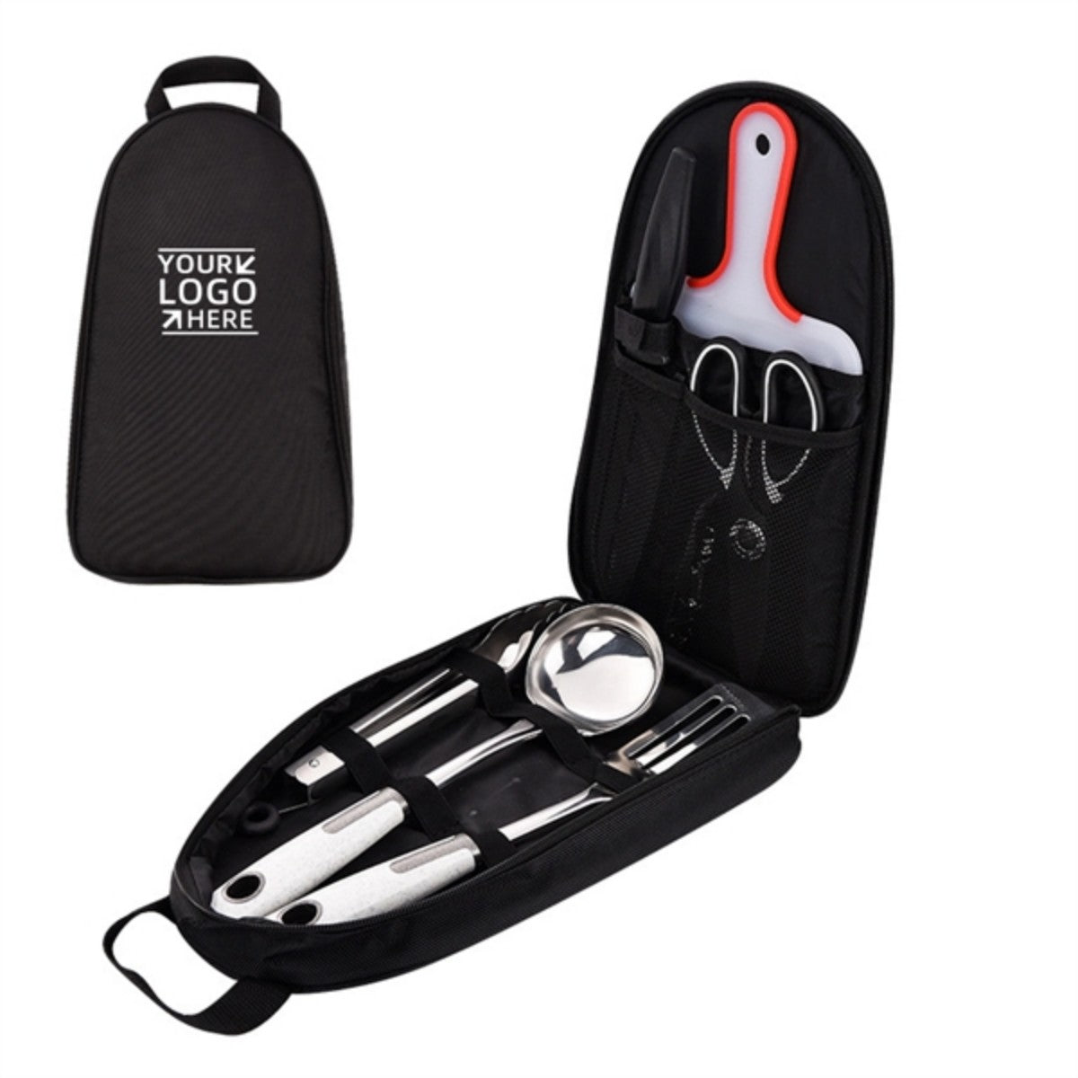 HUPSTL754 8pcs Camp Cooking Utensil Set