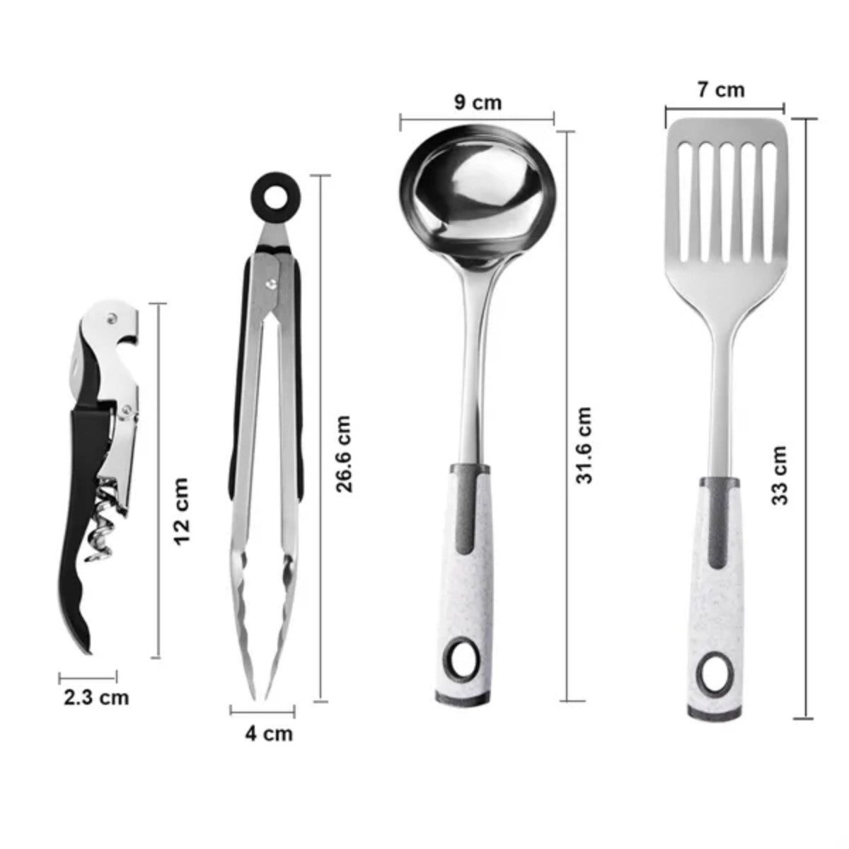 HUPSTL754 8pcs Camp Cooking Utensil Set