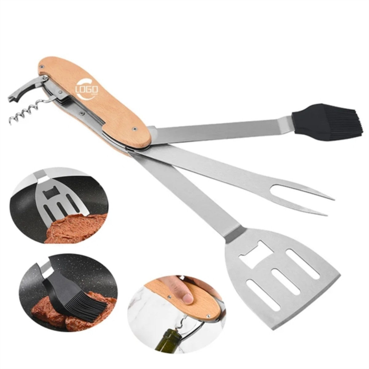 HUPSTL755 5 In 1 BBQ Multitool