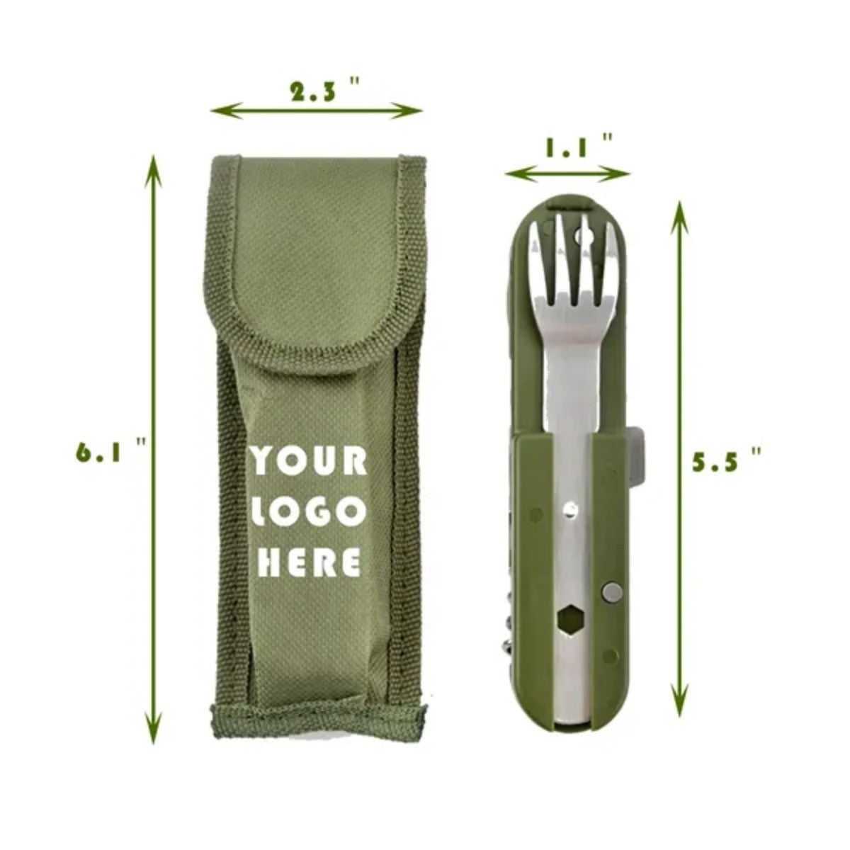 HUPSTL756 Camping Stainless Steel Folding Combination