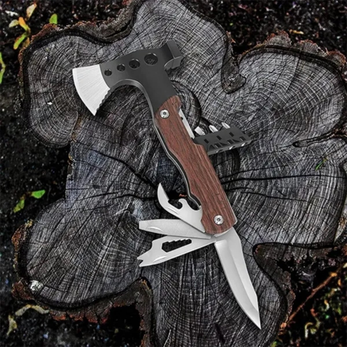 HUPSTL758 Multifunctional Camping Axe Hammer