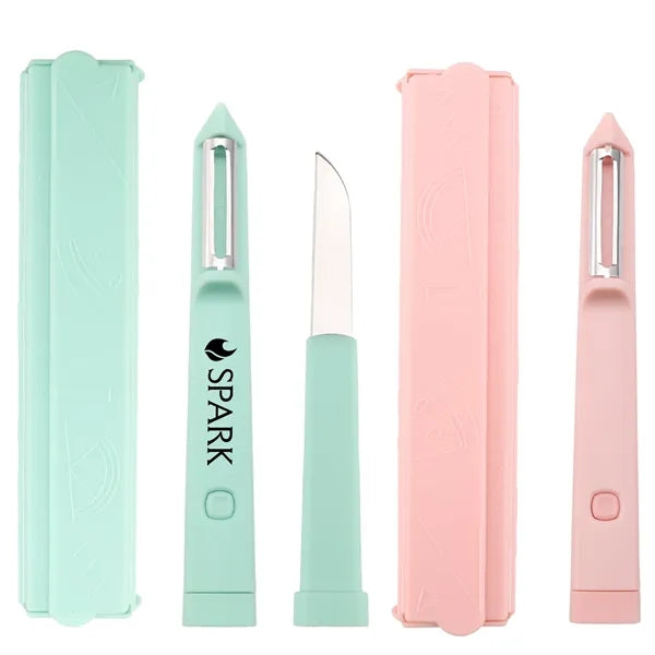 HUPSTL786 3-in-1 Portable Fruit Vegetable Knife Set