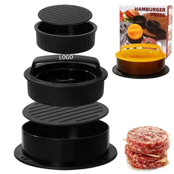 HUPSTL787 Stuffed Burger Press Patty Maker Rings Molds Kit