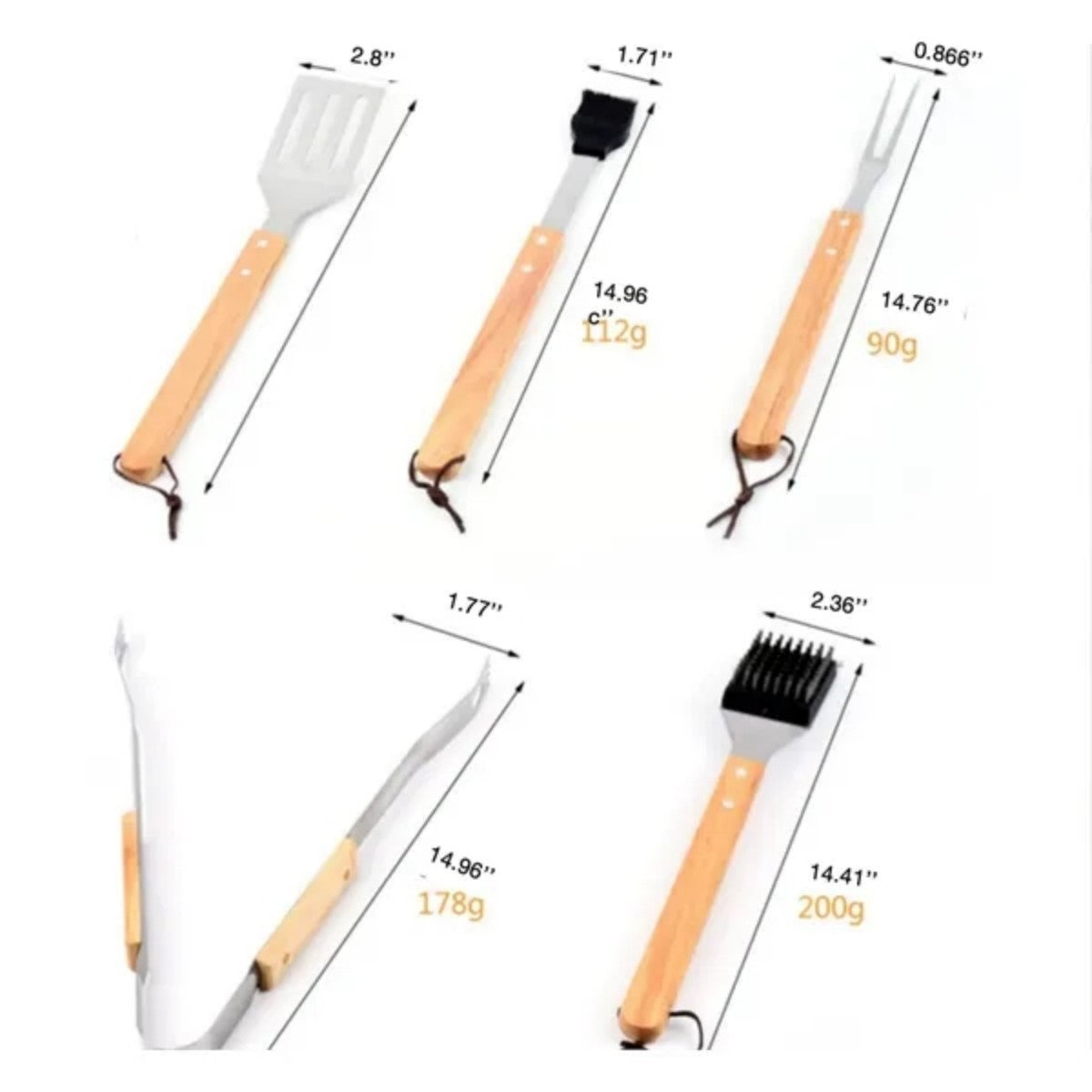 HUPSTL794 BBQ Grill Cooking Utensils Tool