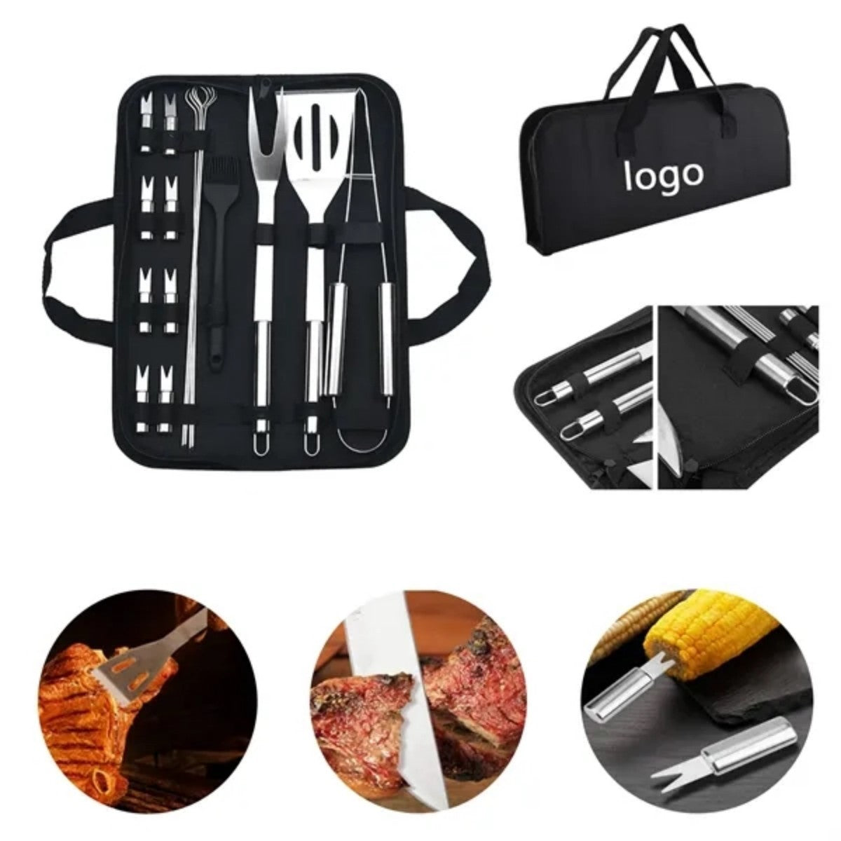 HUPSTL805 16PCS BBQ Grill Tool Set