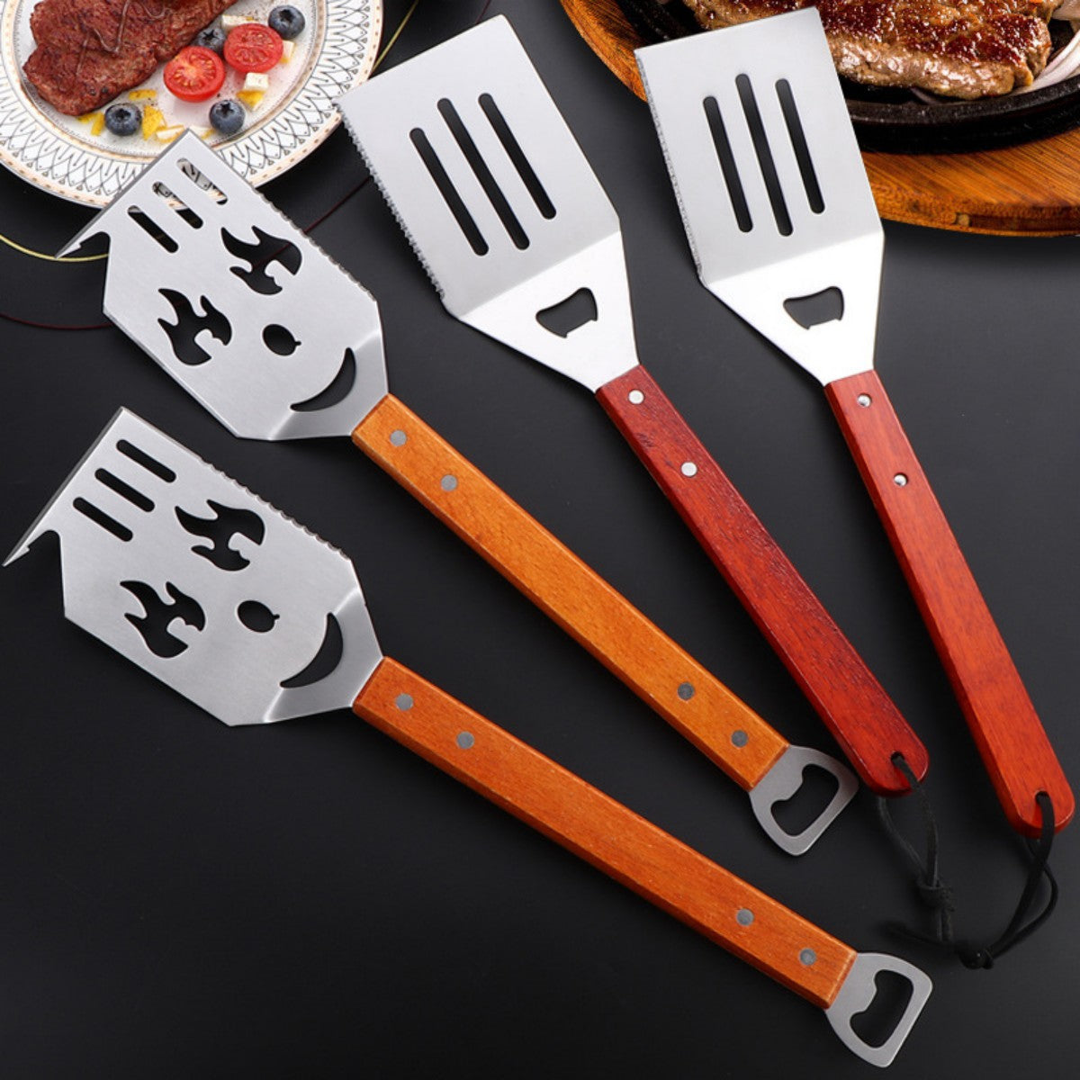 HUPSTL810 A versatile barbecue spatula tool for outdoor cooking