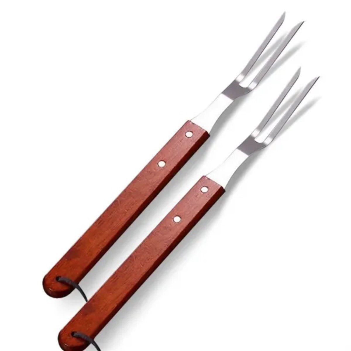 HUPSTL815 Sturdy Stainless Steel BBQ Grill Fork for Outdoor Cooking