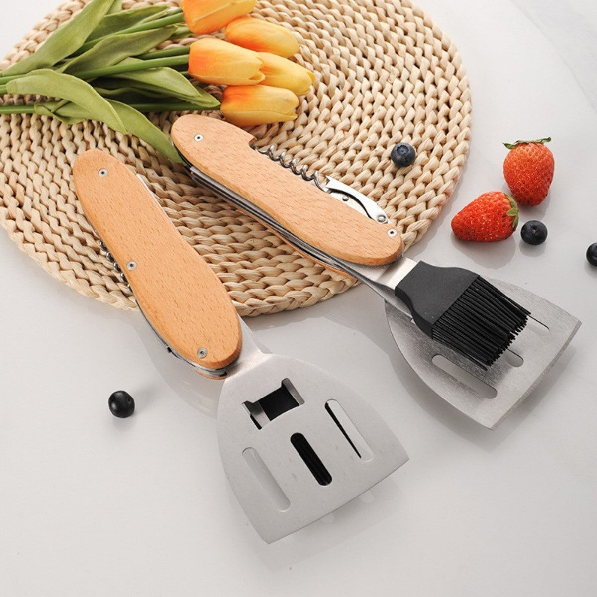 HUPSTL817 5-in-1 BBQ Multi Tool Set