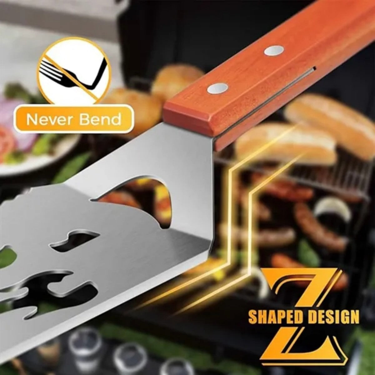 HUPSTL829 Multifunctional Outdoor Grilling Spatula Tool