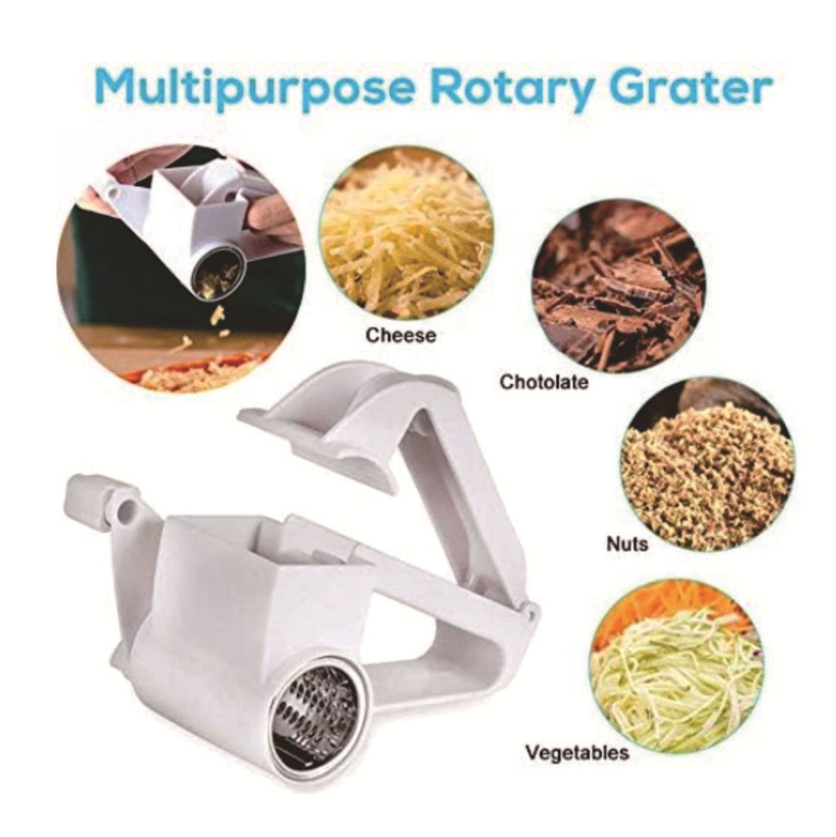 HUPSTL834 Multifunctional Cheese Grater Slicer