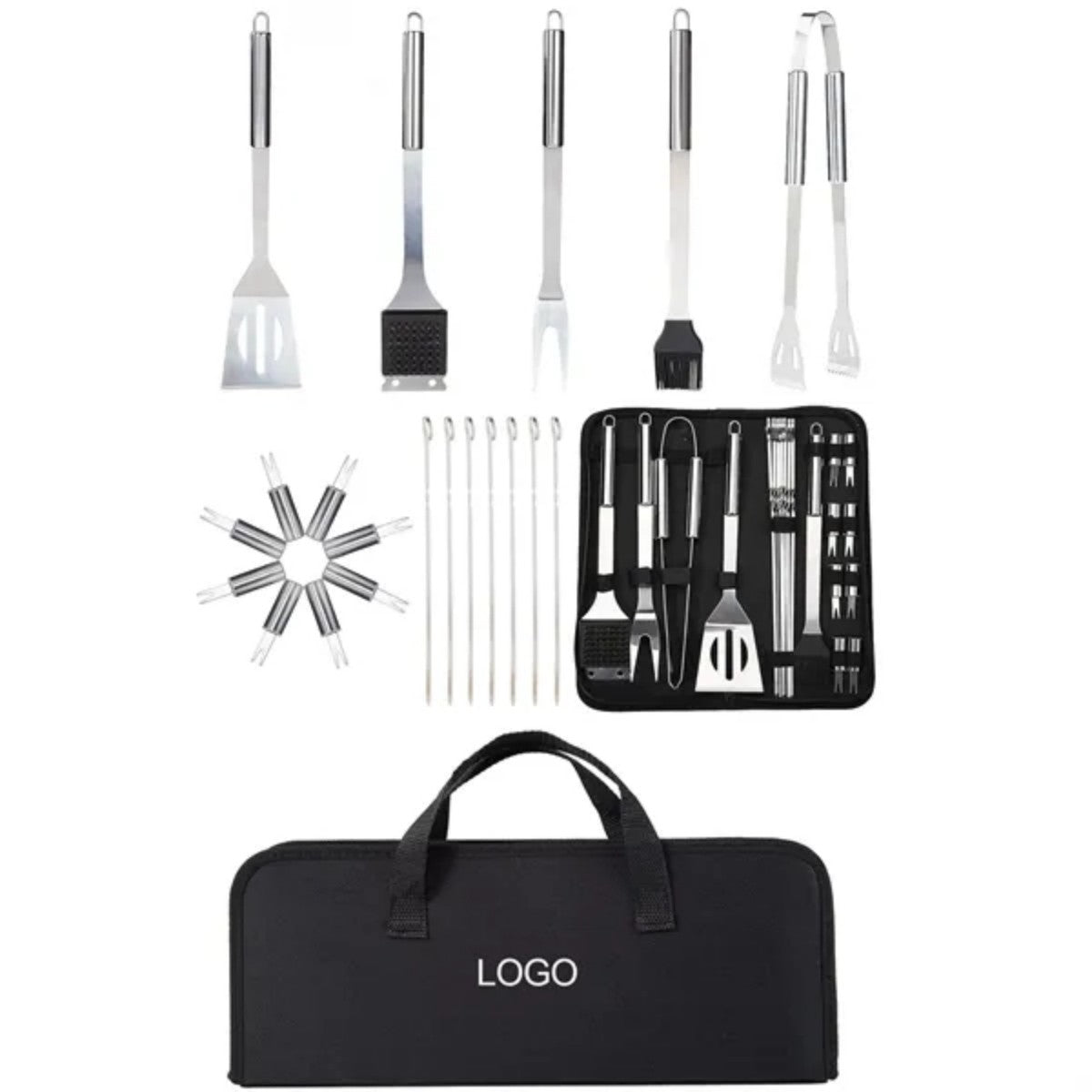 HUPSTL836 20-Piece Barbecue Multi-Tool Set