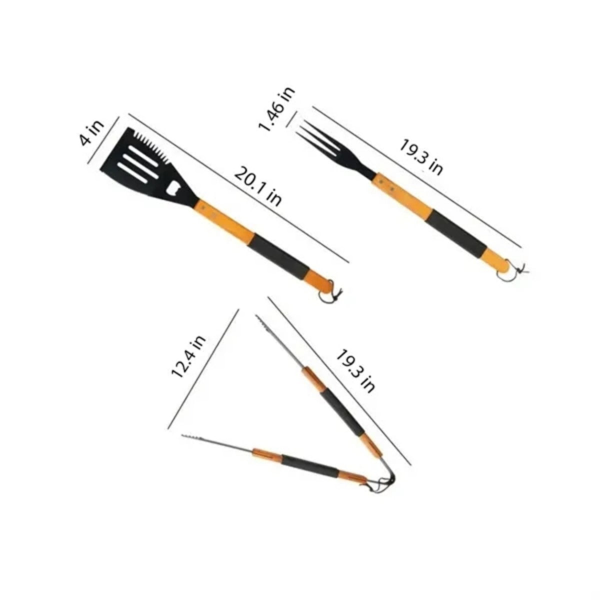 HUPSTL840 Non-Stick Grilling Tool Set