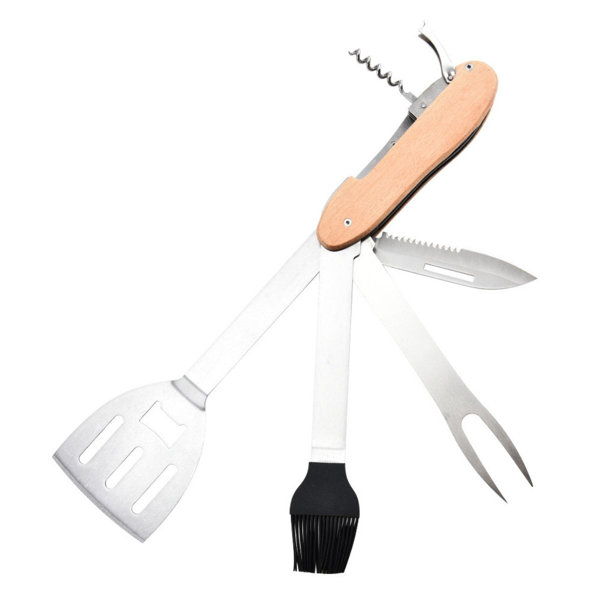 HUPSTL842 5 In 1 Bbq Grill Tool Set