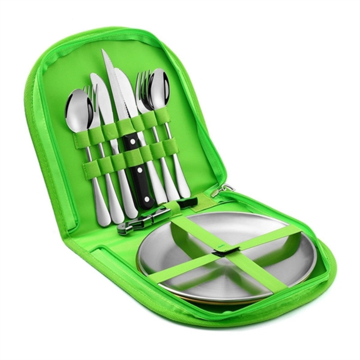 HUPSTL843 Stainless Steel Portable Utensil Cutlery Set