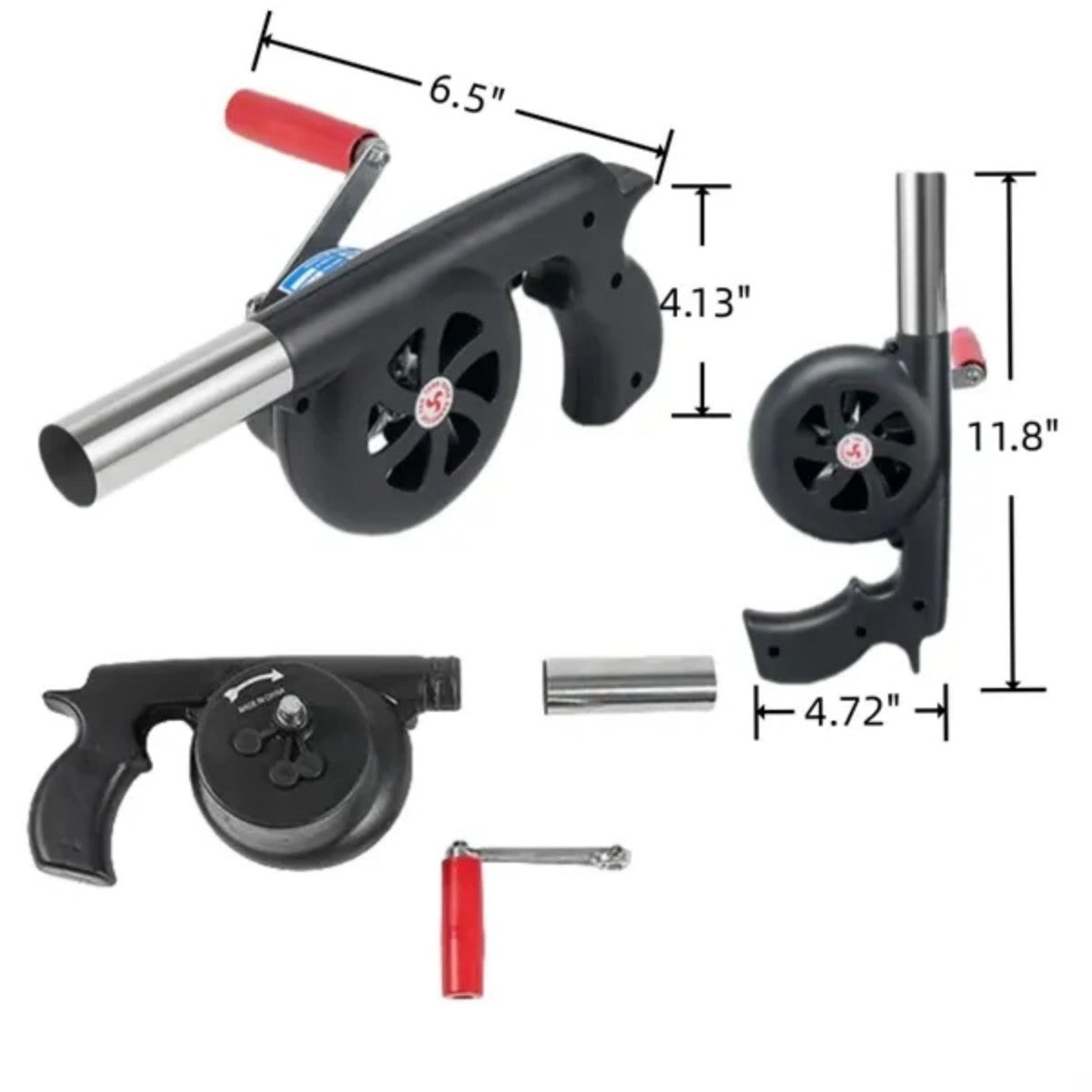 HUPSTL848 Outdoor Cooking BBQ Hand Crank Blowers