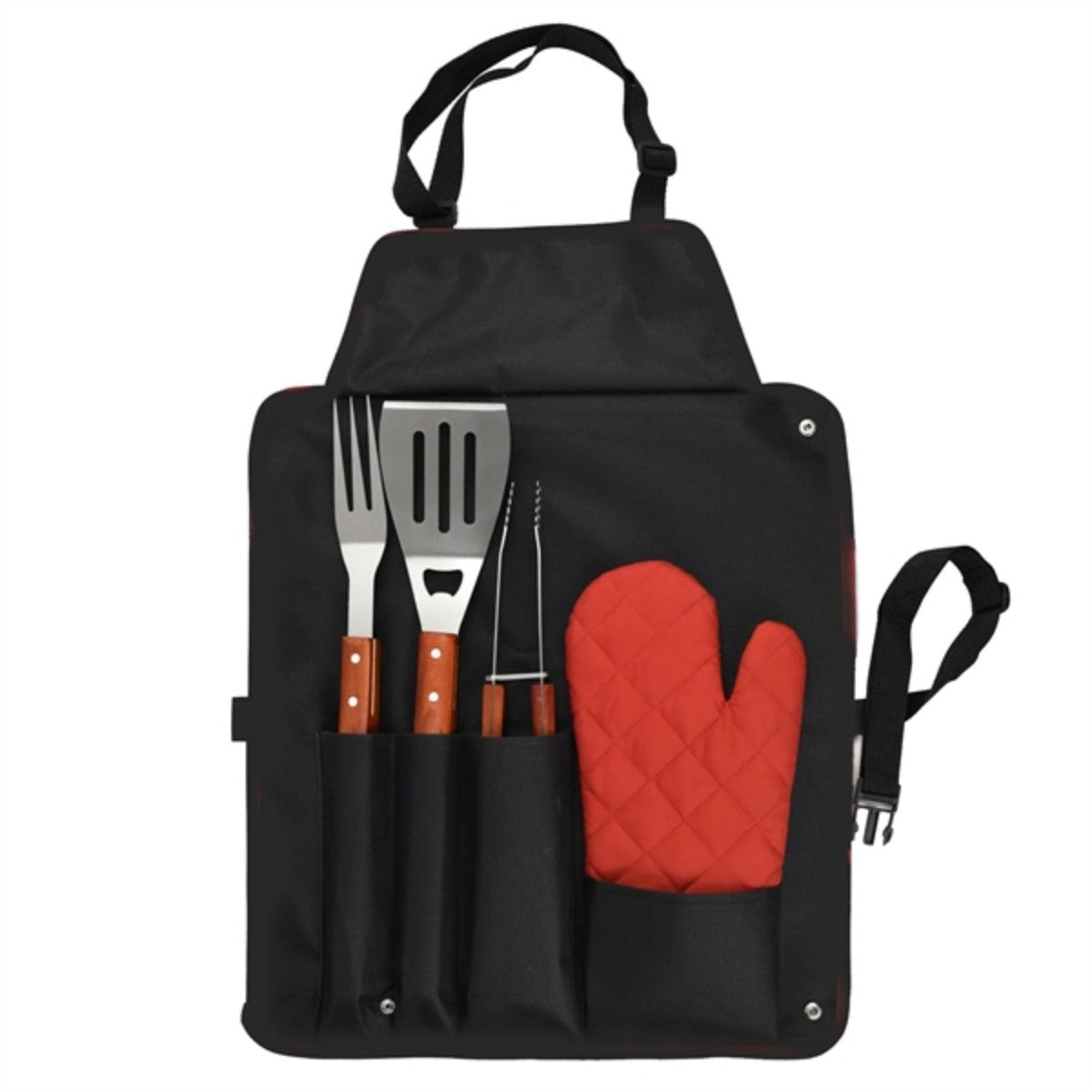 HUPSTL856 7-Piece BBQ Apron & Tool Set