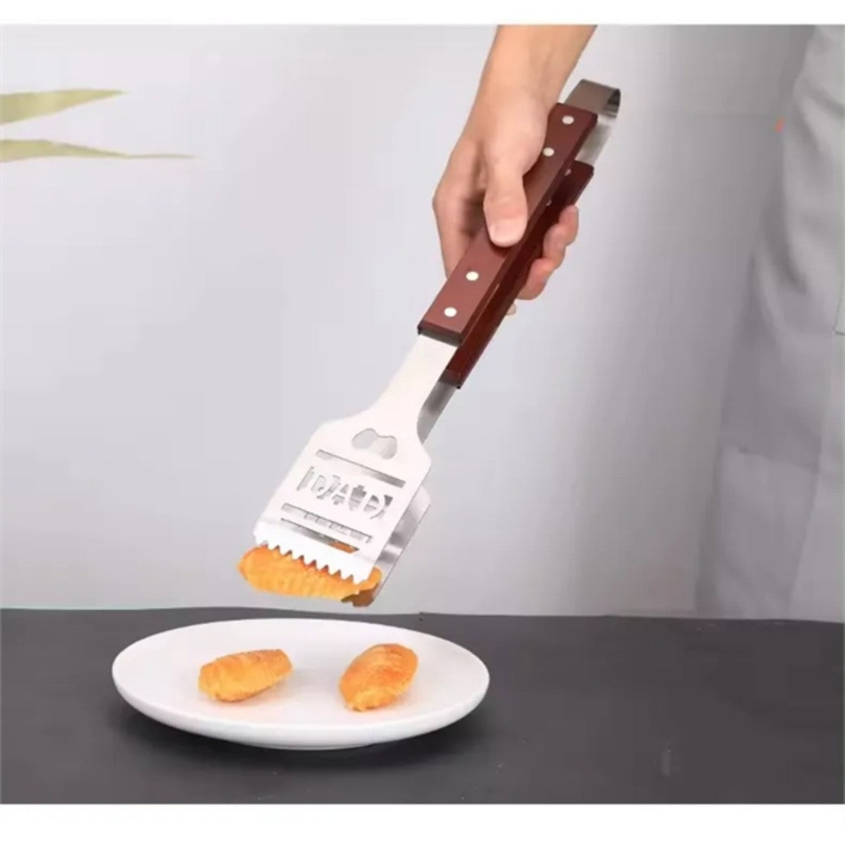 HUPSTL858 Stainless Steel-BBQ Barbecue Tongs