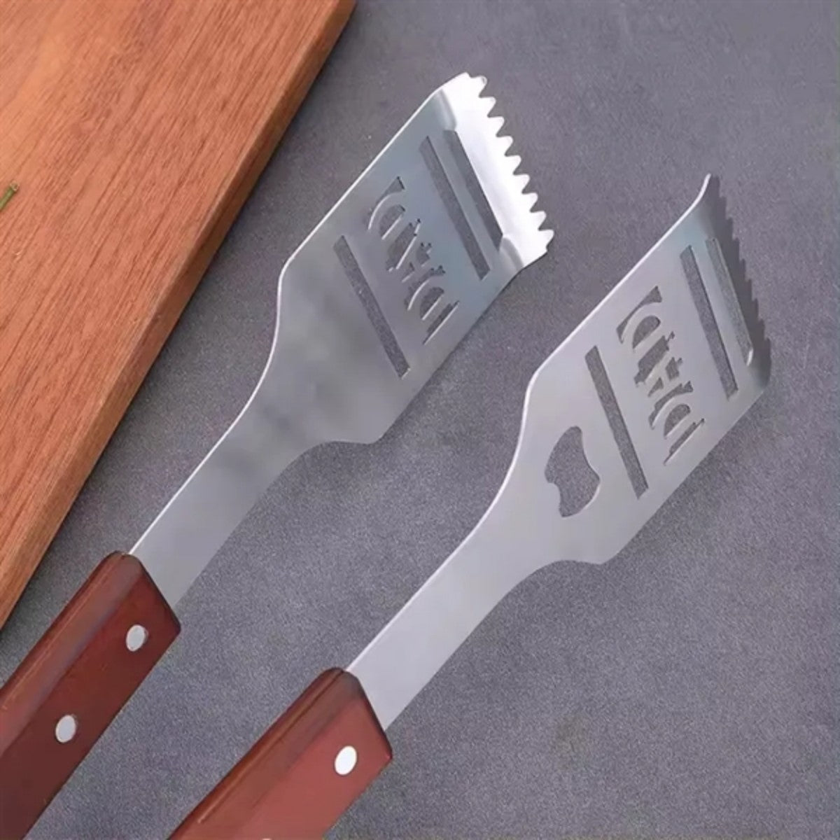 HUPSTL858 Stainless Steel-BBQ Barbecue Tongs