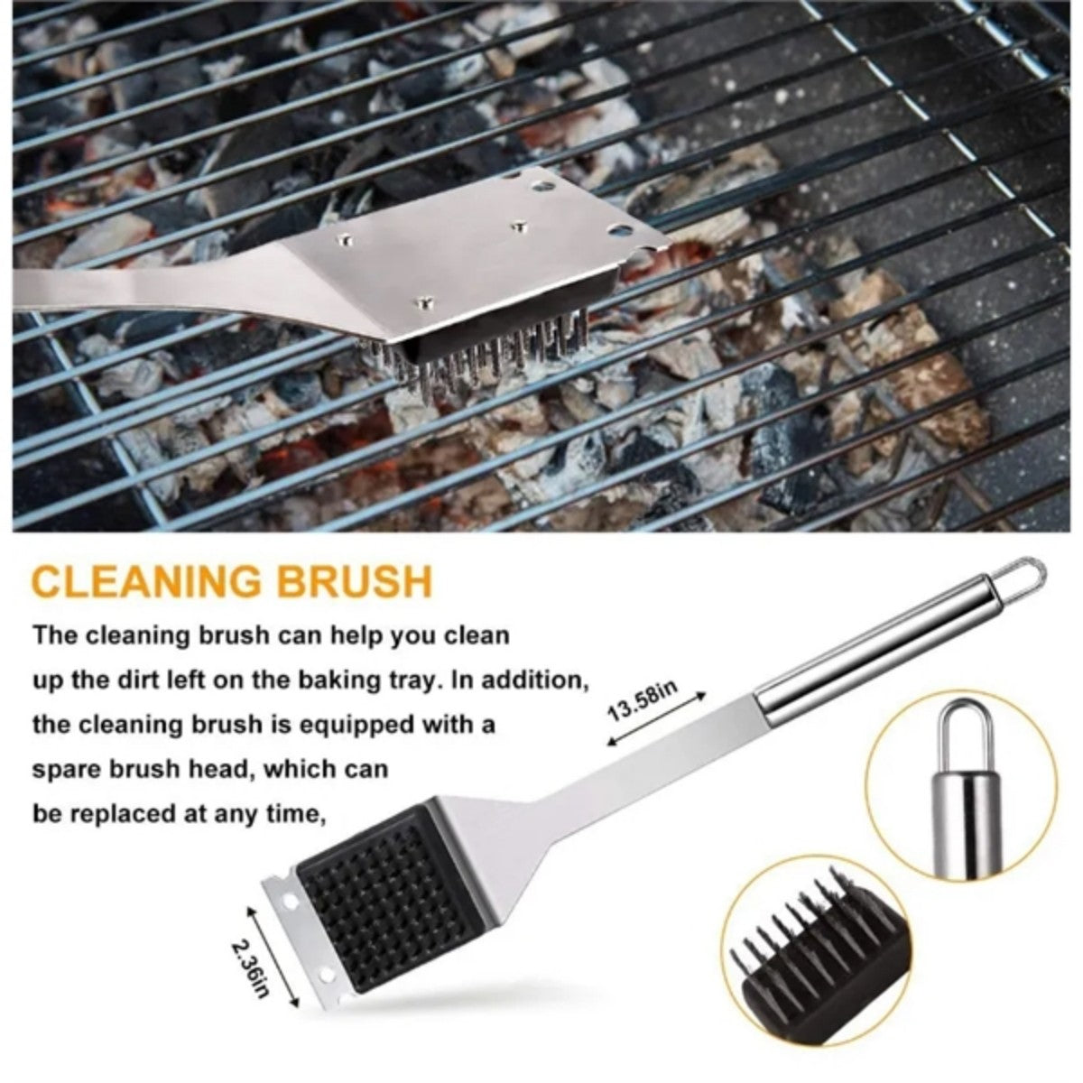 HUPSTL860 Barbecue 6 Pieces Accessories Kit