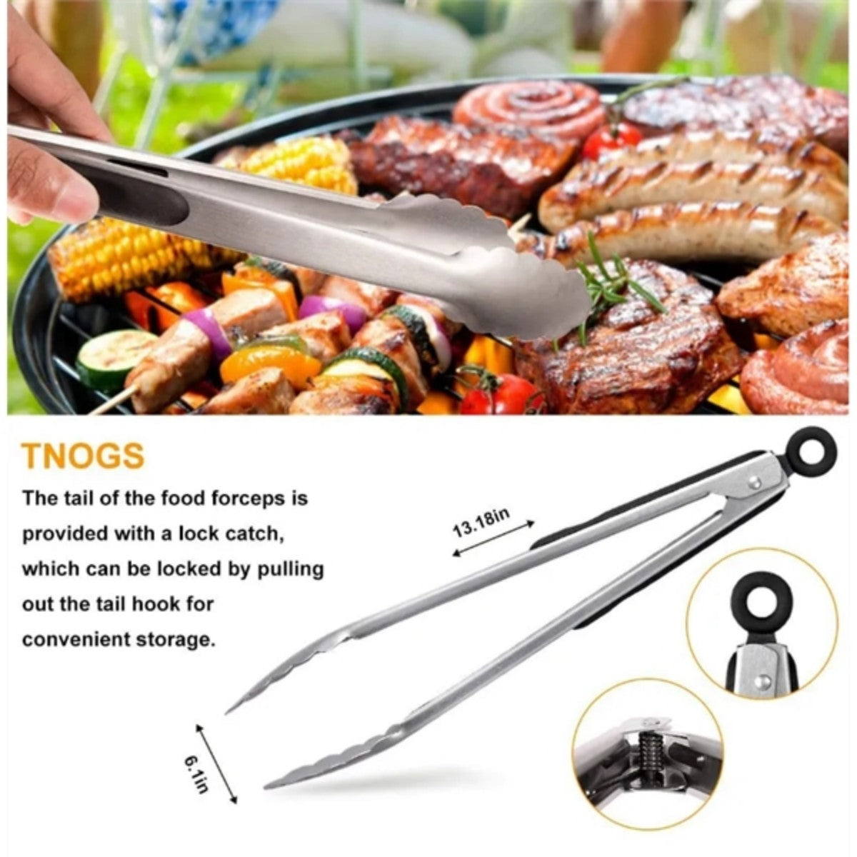 HUPSTL860 Barbecue 6 Pieces Accessories Kit