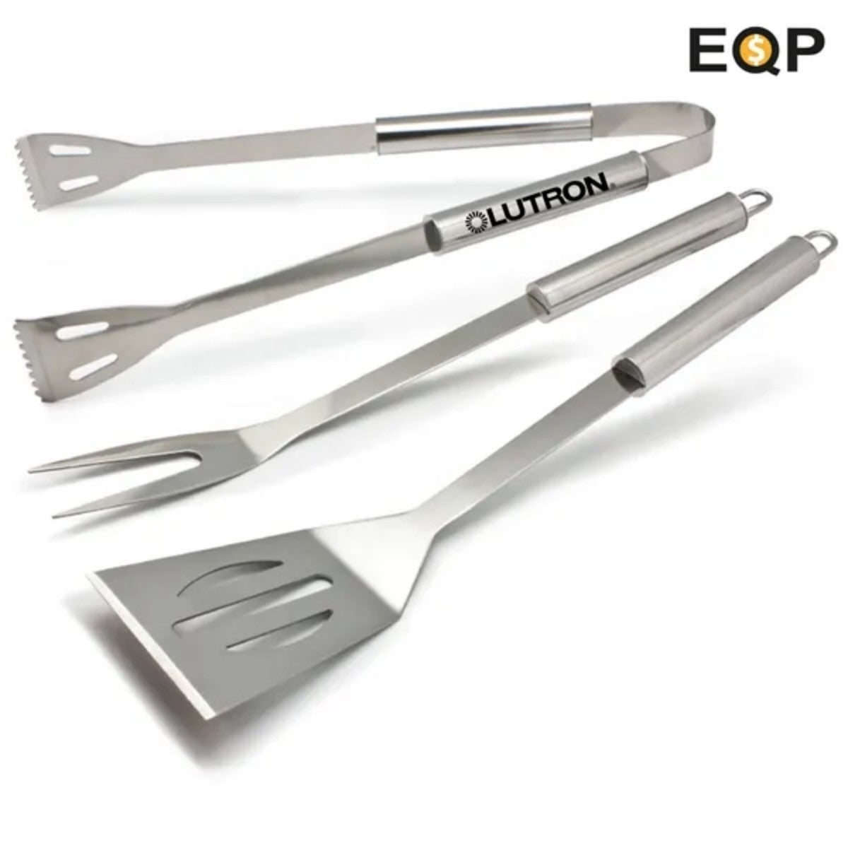 HUPSTL865 3pc Stainless Steel BBQ Tool Set for Outdoor Camping/Grills