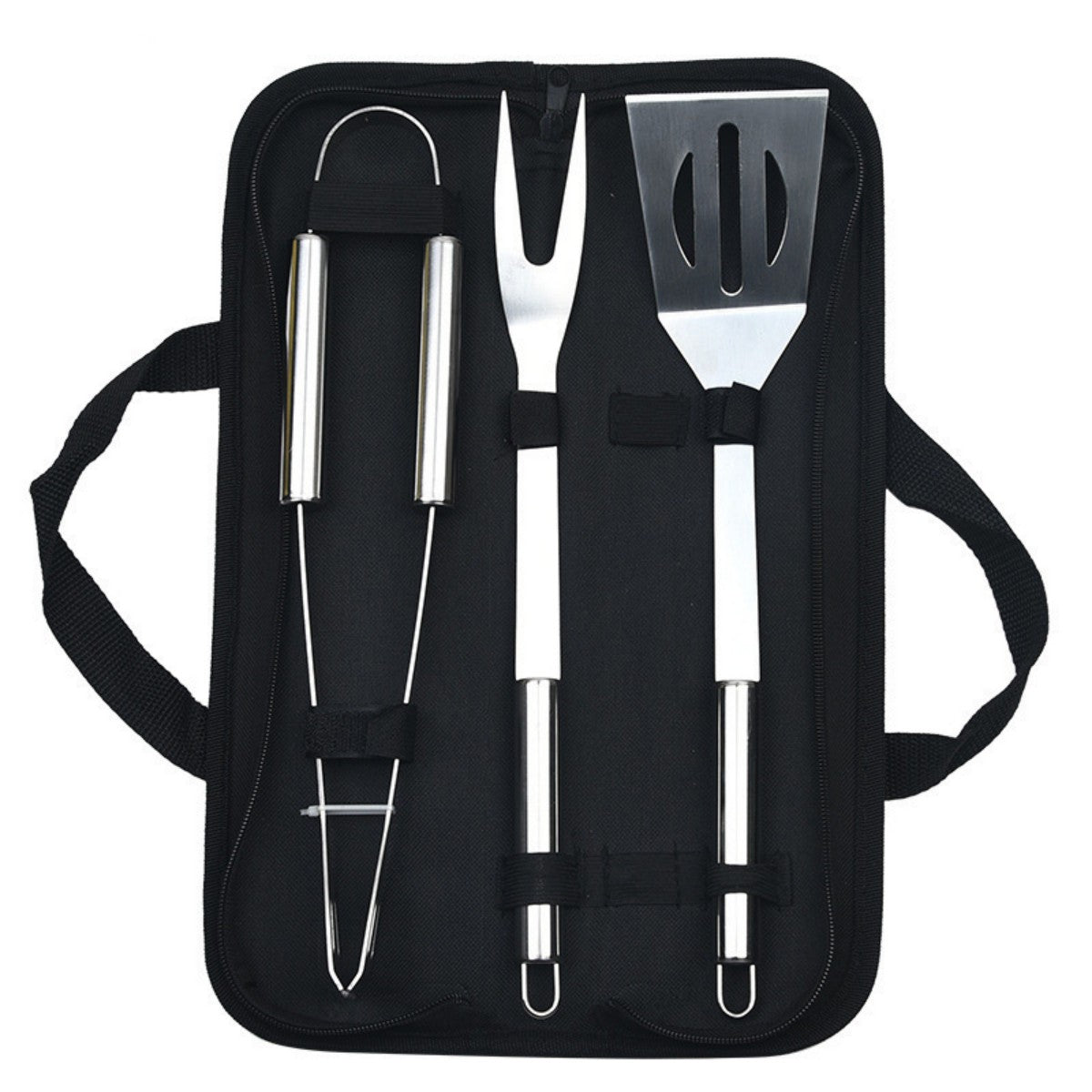 HUPSTL867 9 Piece Outdoor Stainless Steel BBQ Tool Set