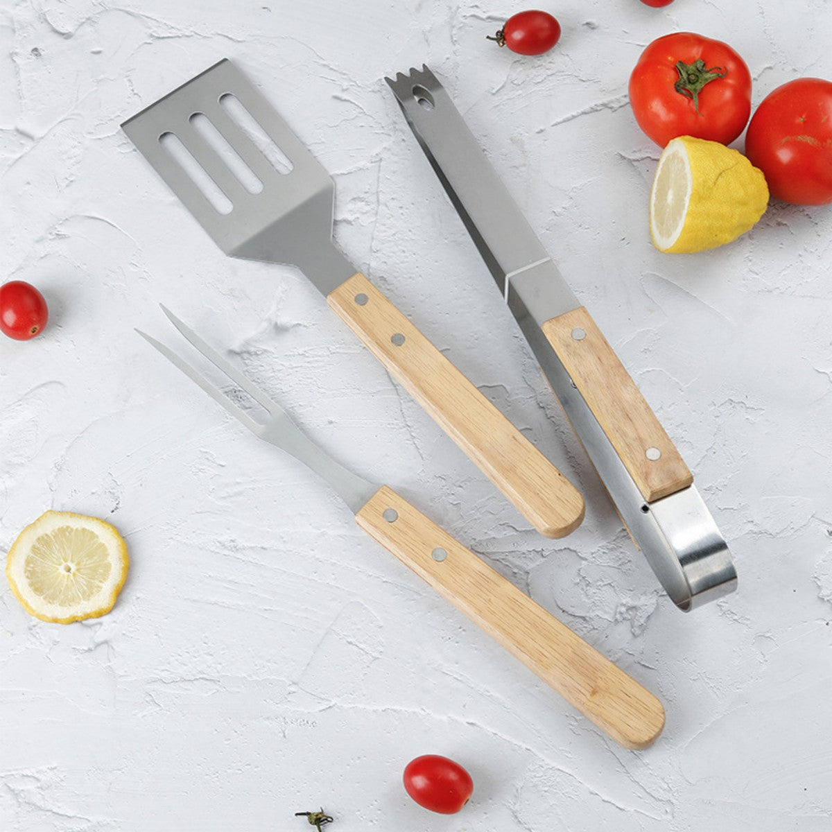 HUPSTL884 Bamboo BBQ Spatula w/ Bottle Opener