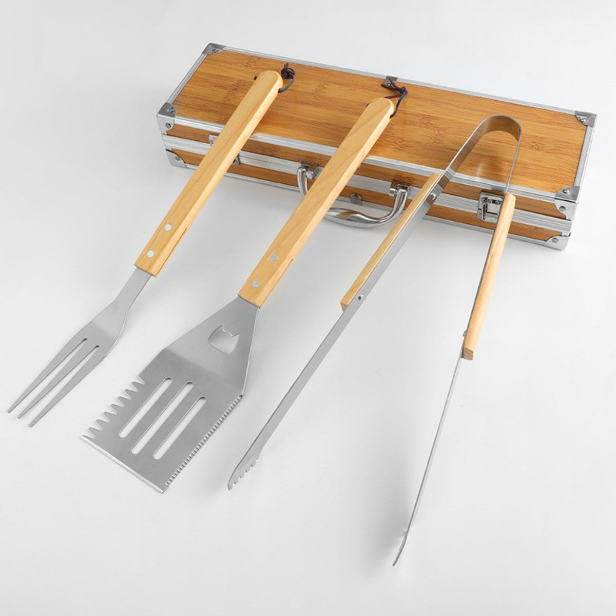 HUPSTL887 Bamboo BBQ Fork