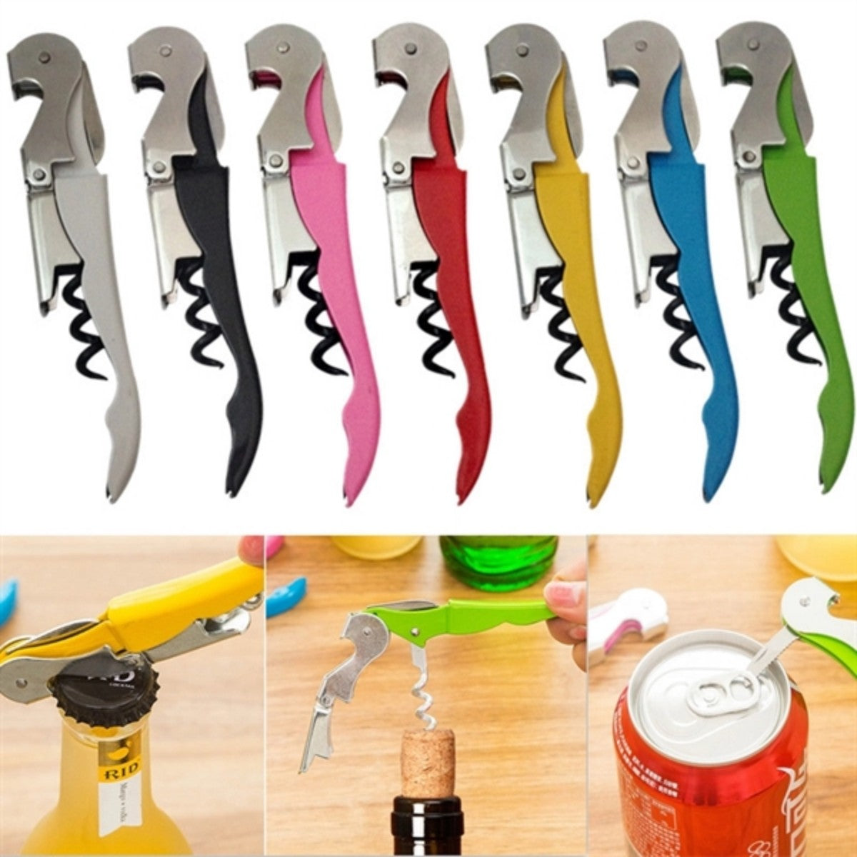 HUPSTL890 Wine Bottle and Can Opener