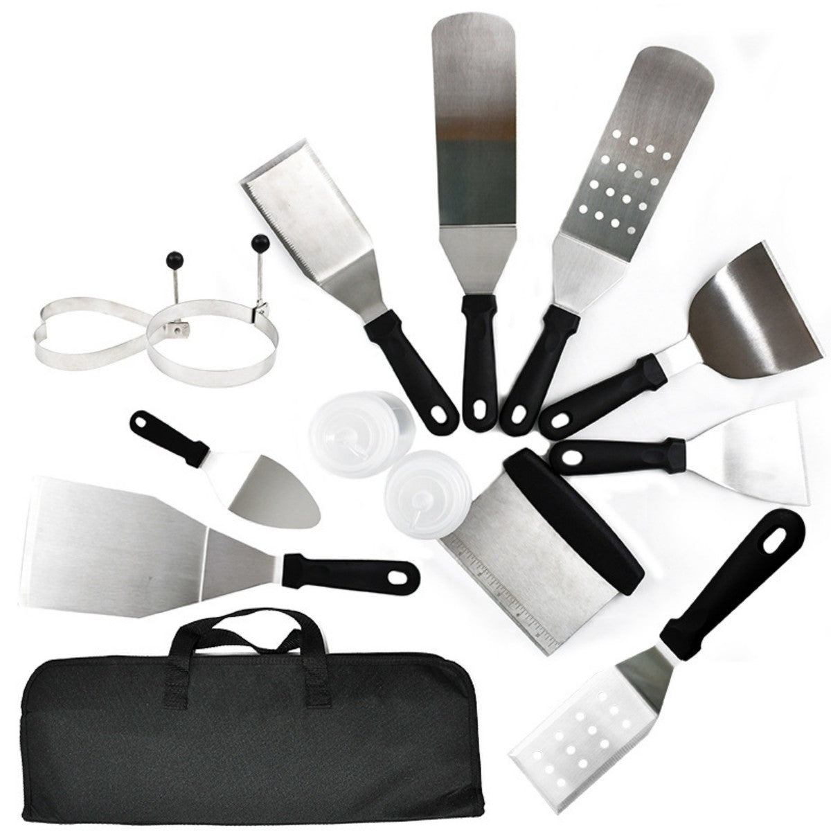 HUPSTL895 18 Pcs Camping Bbq Grill Tools Set