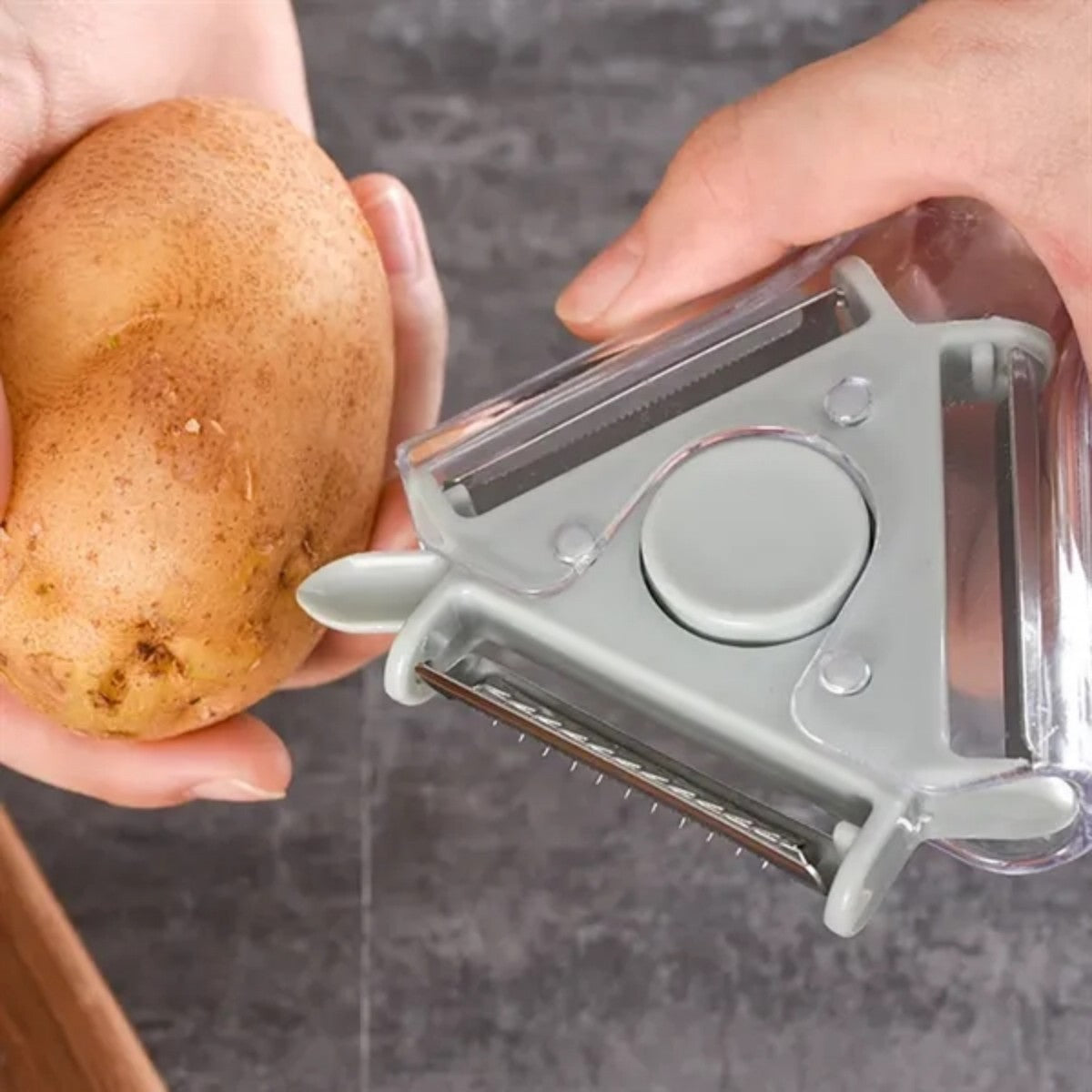 HUPSTL903 3-in-1 ABS Stainless Steel Vegetable Peeler Fruit Cutter