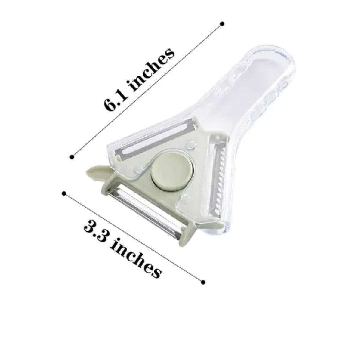 HUPSTL903 3-in-1 ABS Stainless Steel Vegetable Peeler Fruit Cutter