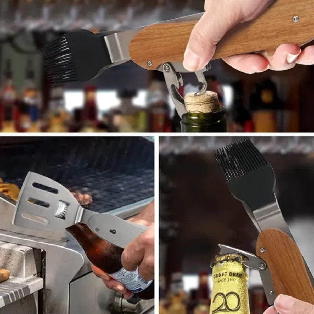 HUPSTL913 5-in-1 BBQ Tool