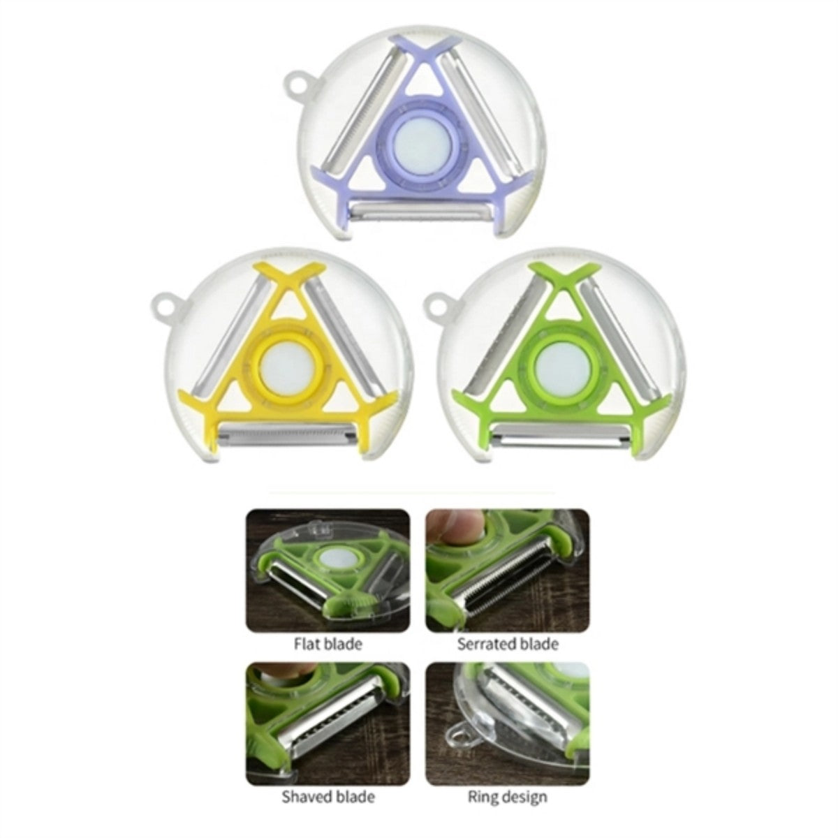 HUPSTL922 3 in 1 Peeler for Fruit and Vegetables