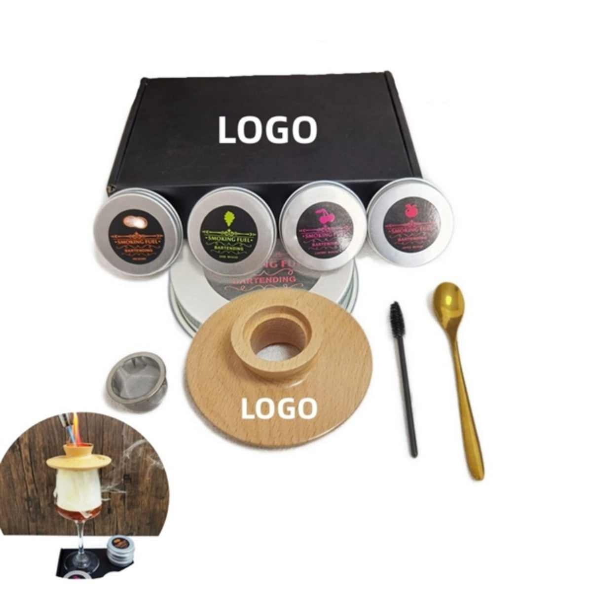 HUPSTL925 Cocktail Smoker Kit Without Torch