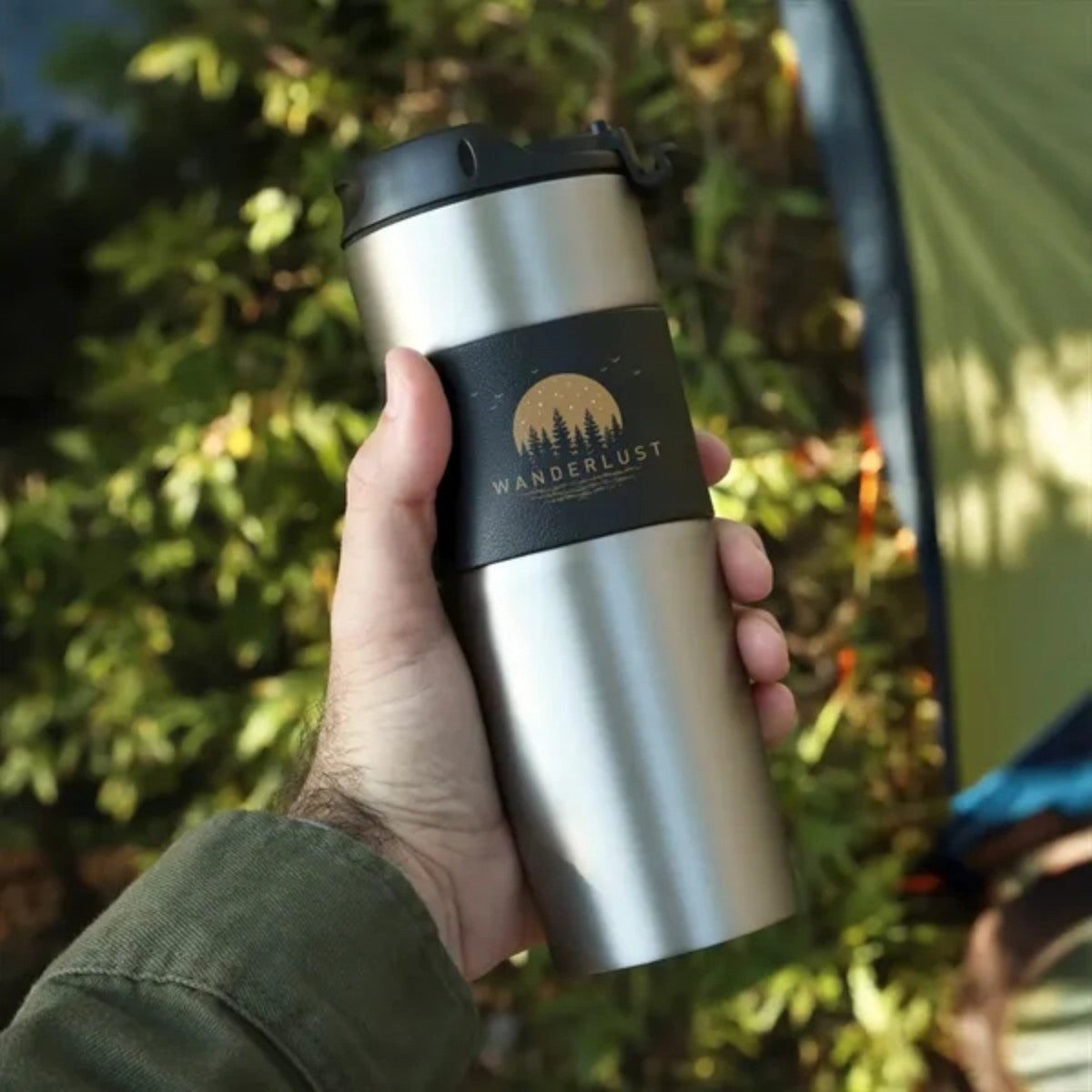 HUPSTL927 French Presso Stainless Coffee Tumbler