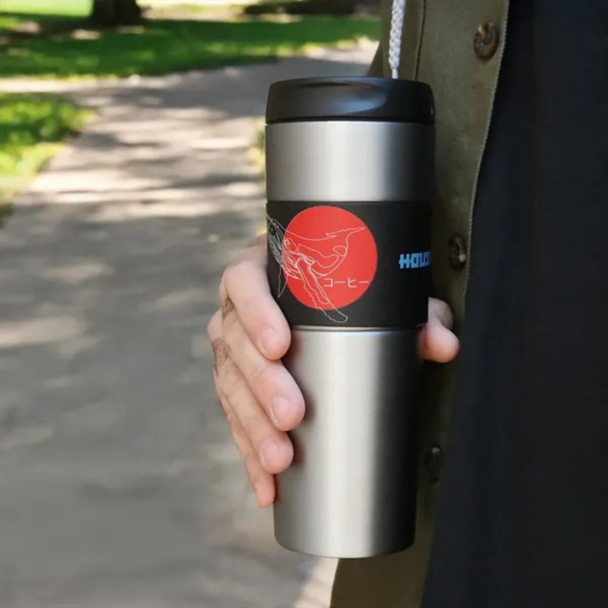 HUPSTL927 French Presso Stainless Coffee Tumbler