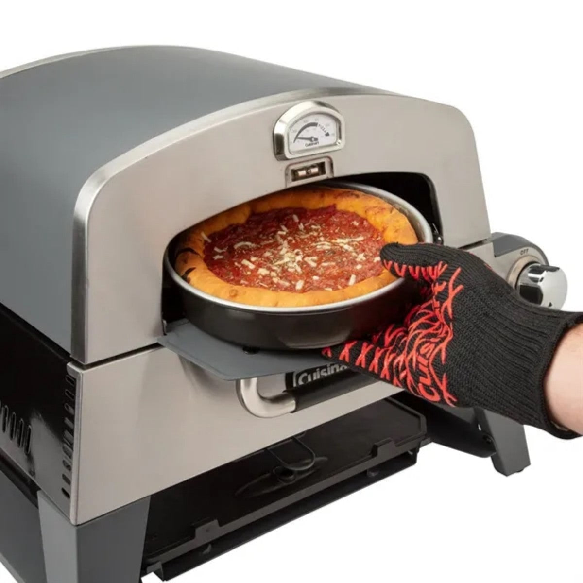 HUPSTL933 Cuisinart Outdoors 3-in-1 Pizza Oven Plus