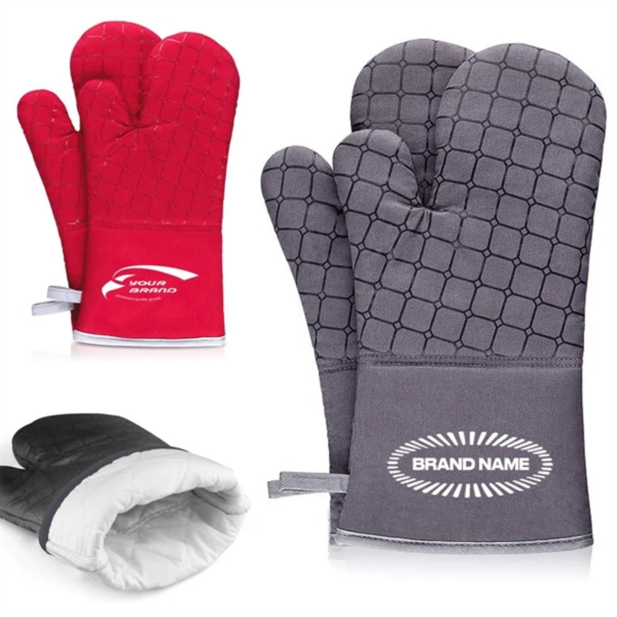 HUPSTL944 In Stock Oven Kitchen Mitts High Heat Resistant Glove