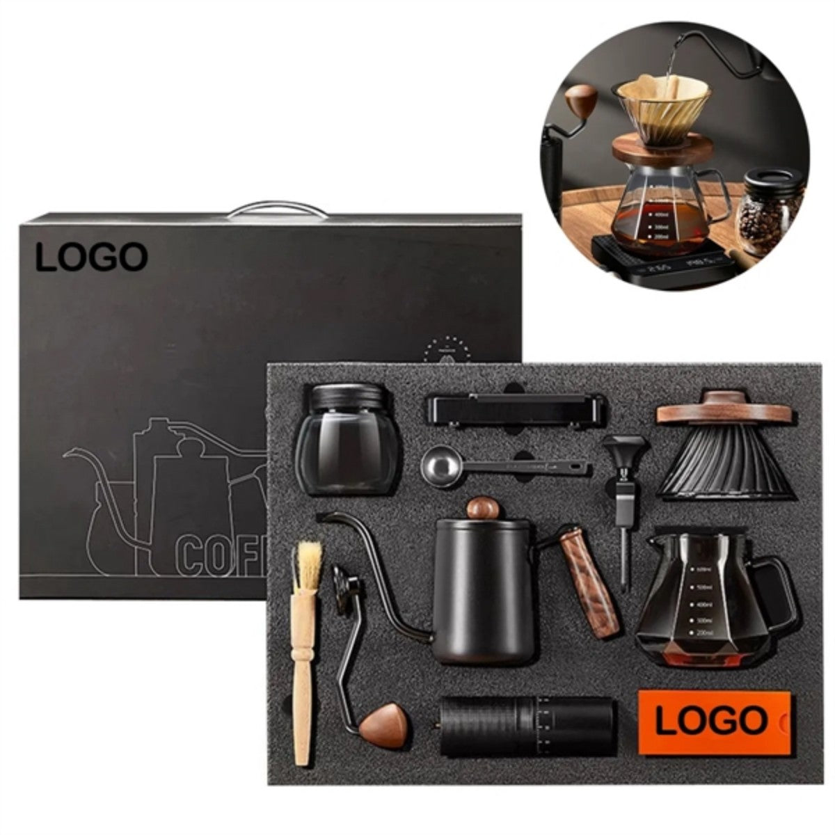 HUPSTL946 Hand Brewed Coffee Maker Outdoor Set