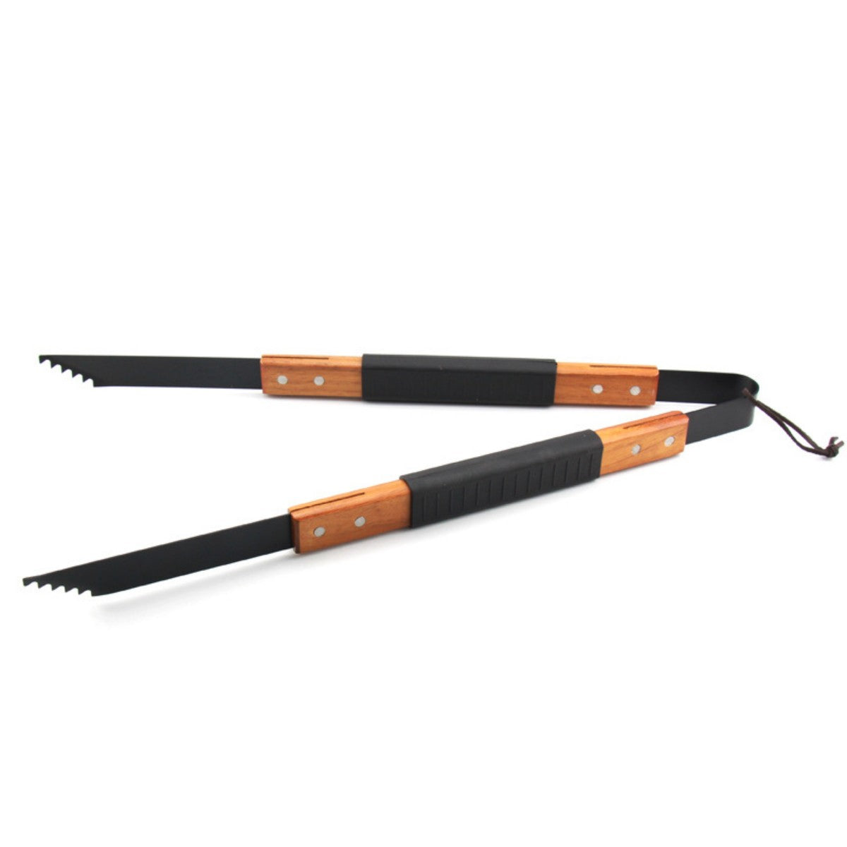 HUPSTL947 Wood BBQ Tongs