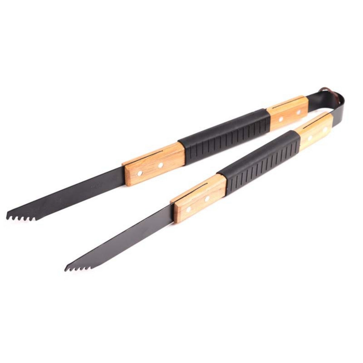 HUPSTL947 Wood BBQ Tongs