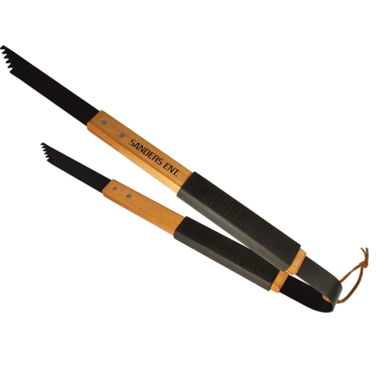 HUPSTL947 Wood BBQ Tongs