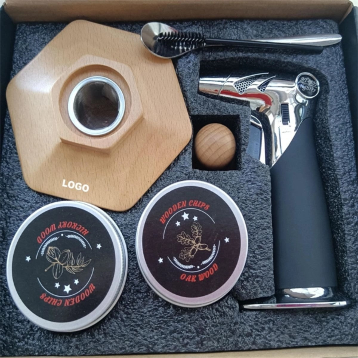 HUPSTL962 Cocktail Smoker Kit With Torch